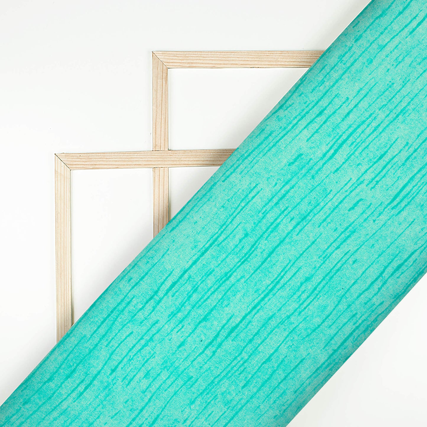 Sea Green Texture Pattern Digital Print Viscose Gaji Silk Fabric