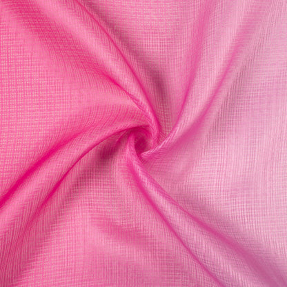 Magenta Pink Ombre  Pattern Digital Print Kota Doria Fabric