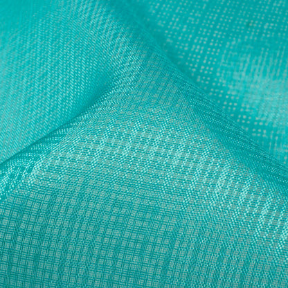 Baby Blue Ombre Pattern Digital Print Kota Doria Fabric