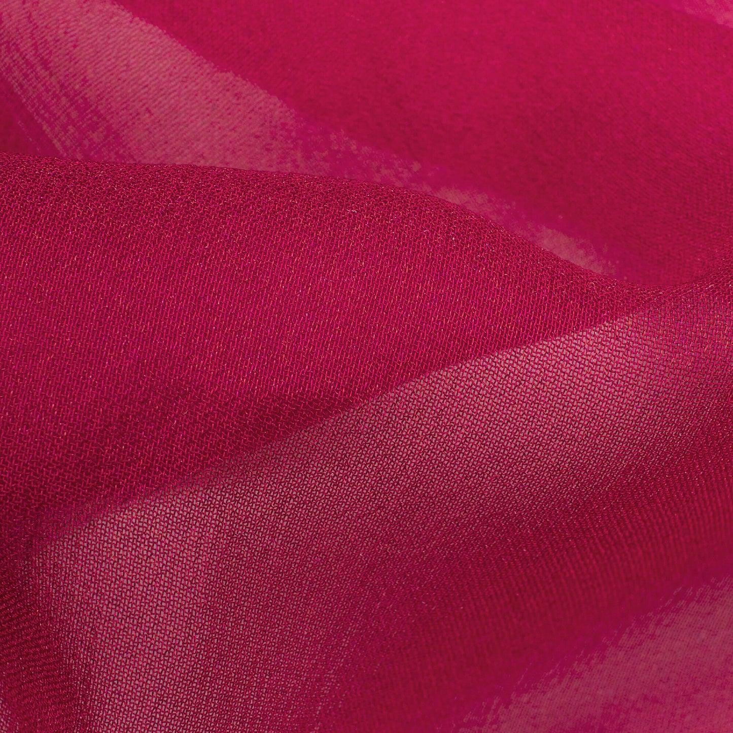 Deep Pink Ombre Pattern Digital Print Pure Georgette Fabric