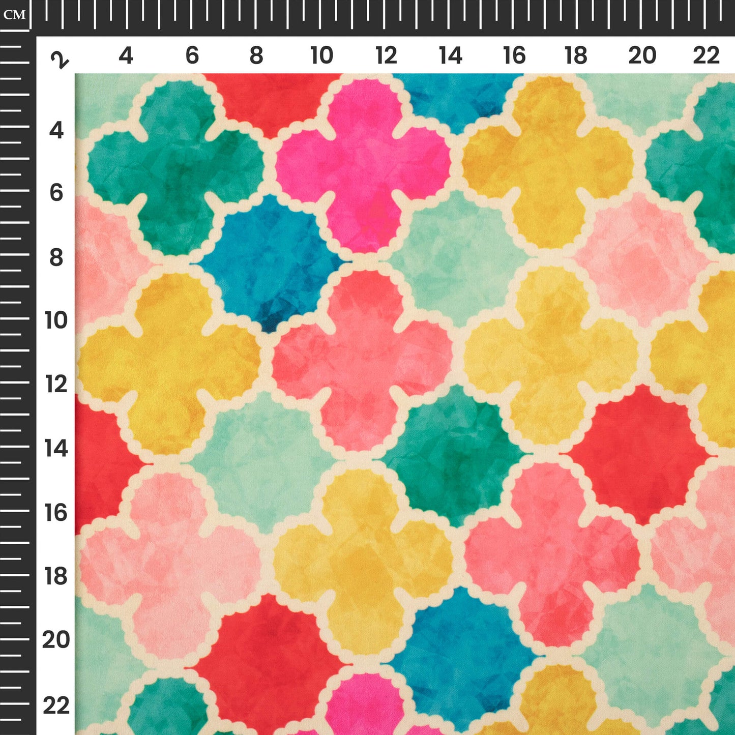Dijon Yellow And Pink Floral Digital Print Imported Satin Fabric