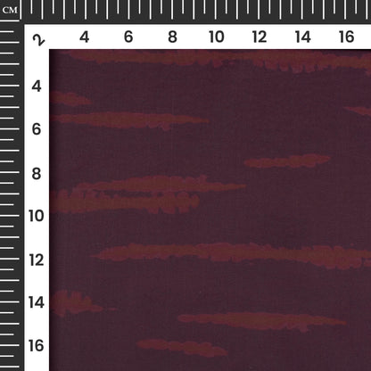 Wine Purple Shiiborii Digital Print Imported Satin Fabric