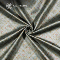 Geomatric Floral Printed Deluxe Suede Fabric