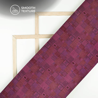 Trendy Geomatric Printed Deluxe Suede Fabric