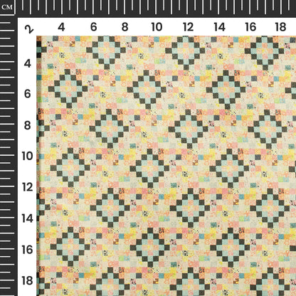 Quatrefoil Printed Deluxe Suede Fabric
