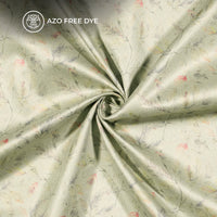 Vintage Floral Printed Deluxe Suede Fabric
