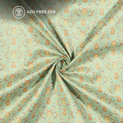 Ethnic Paisley Printed Deluxe Suede Fabric