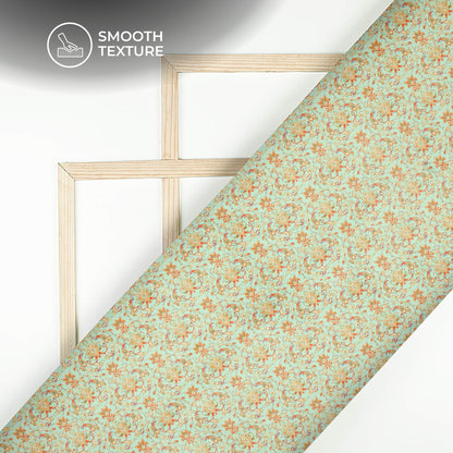 Ethnic Paisley Printed Deluxe Suede Fabric