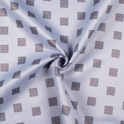 Slate BluePrinted Exclusive Shirting Fabric