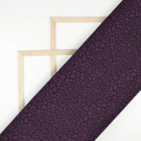 Wine Purple Abstract Printed Exclusive Shirting Fabric