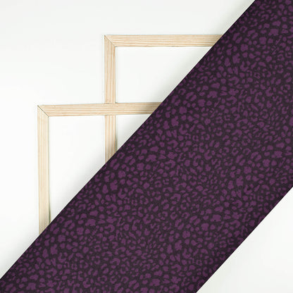 Wine Purple Abstract Printed Exclusive Shirting Fabric