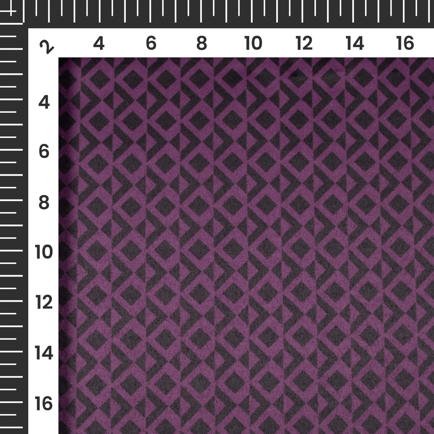 Wine Purple Geometric Printed Exclusive Shirting Fabric