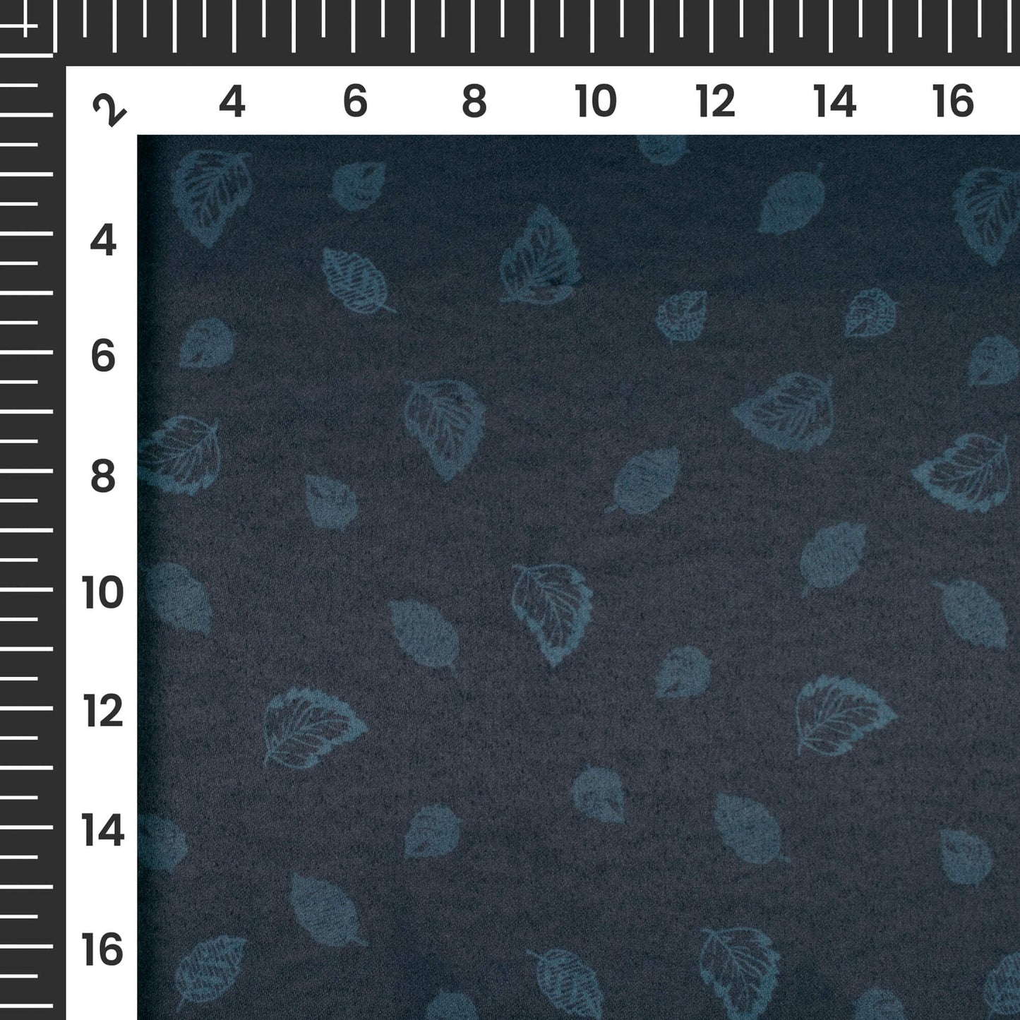 Cerulean Blue Floral Printed Exclusive Shirting Fabric