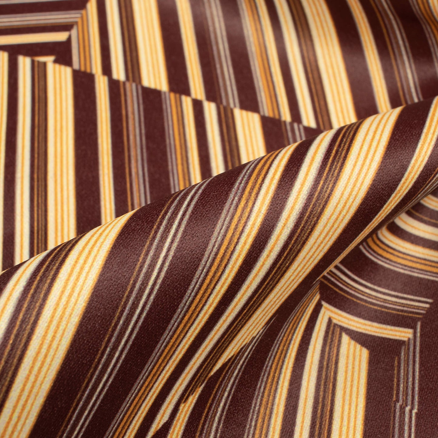 Brown And Orange Printed Exclusive Shirting Fabric