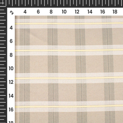 Fossil GreyPrinted Exclusive Shirting Fabric