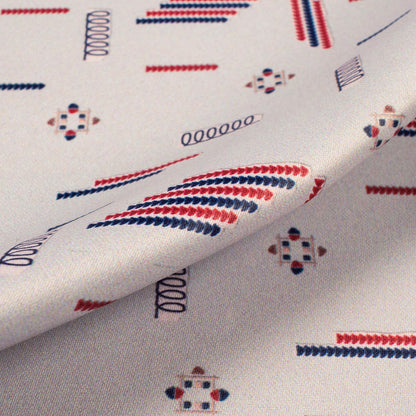 Stone Grey Abstract Printed Exclusive Shirting Fabric