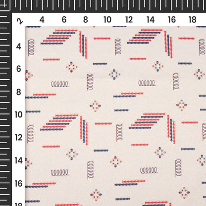 Stone Grey Abstract Printed Exclusive Shirting Fabric