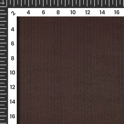 Dark Brown Stripes Printed Luxury Suiting Fabric