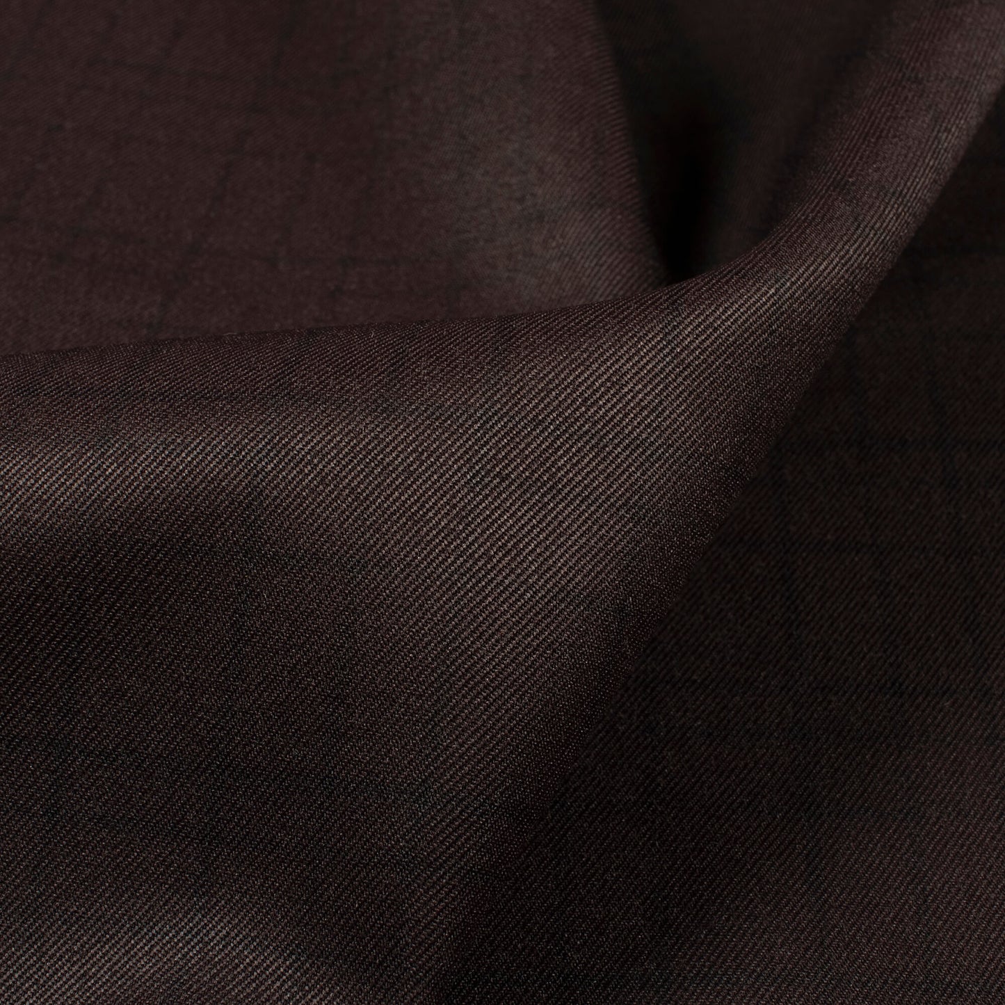 Dark Brown Checks Printed Luxury Suiting Fabric