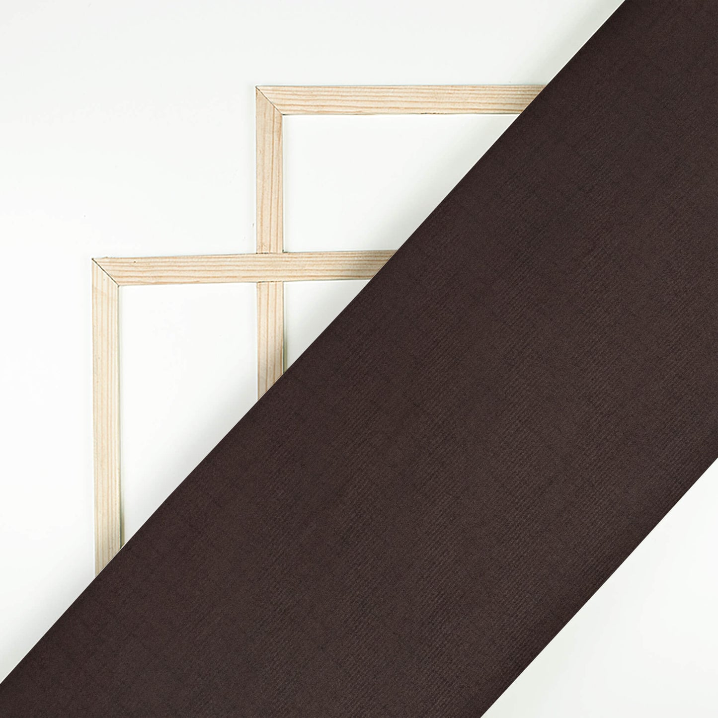 Dark Brown Checks Printed Luxury Suiting Fabric