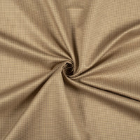 Tan Brown Checks Printed Luxury Suiting Fabric