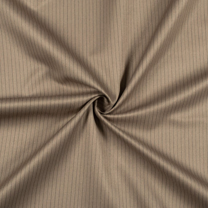 Stone Grey Stripes Printed Luxury Suiting Fabric