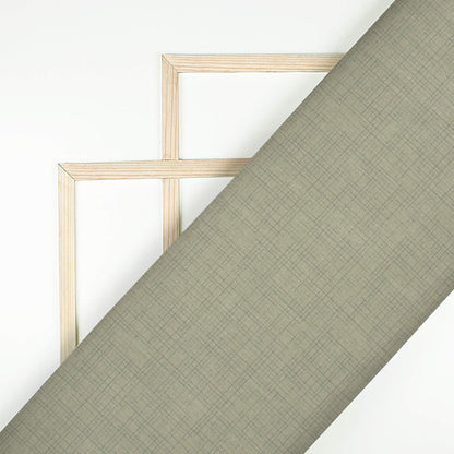 Laurel Green Checks Printed Luxury Suiting Fabric