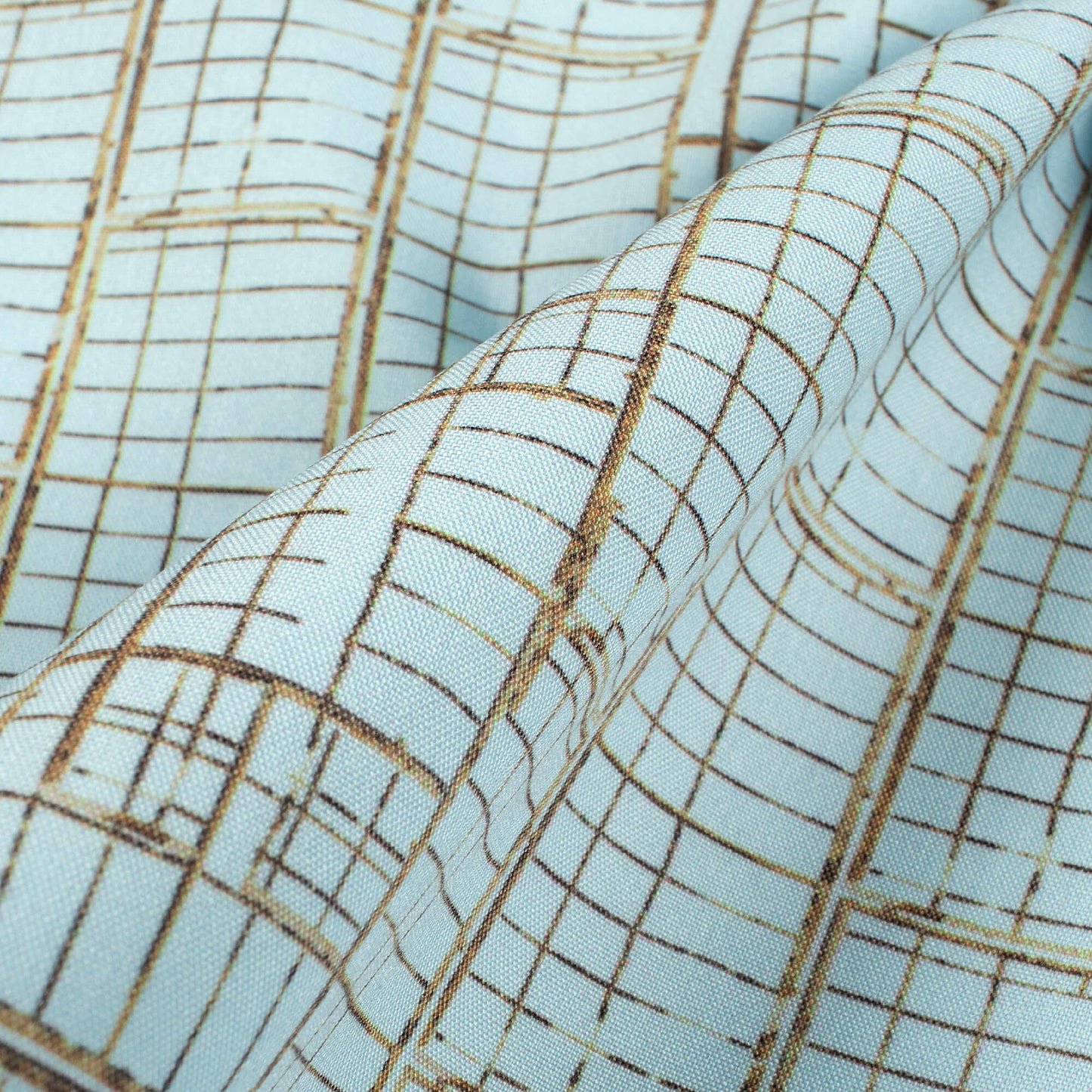 Light Blue Abstract Printed Exclusive Shirting Fabric