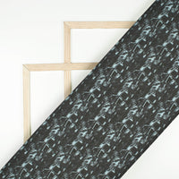 Black And Blue Abstract Printed Exclusive Shirting Fabric