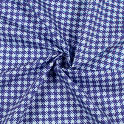Royal Blue Abstract Printed Exclusive Shirting Fabric