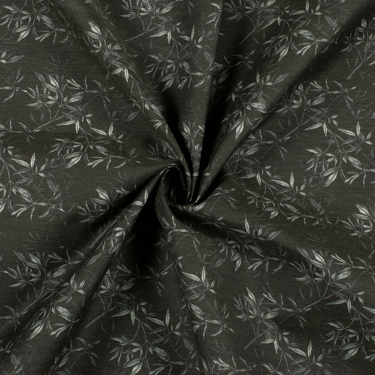 Black Leaf Printed Exclusive Shirting Fabric