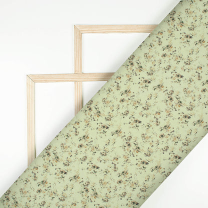 Laurel Green Floral Printed Exclusive Shirting Fabric
