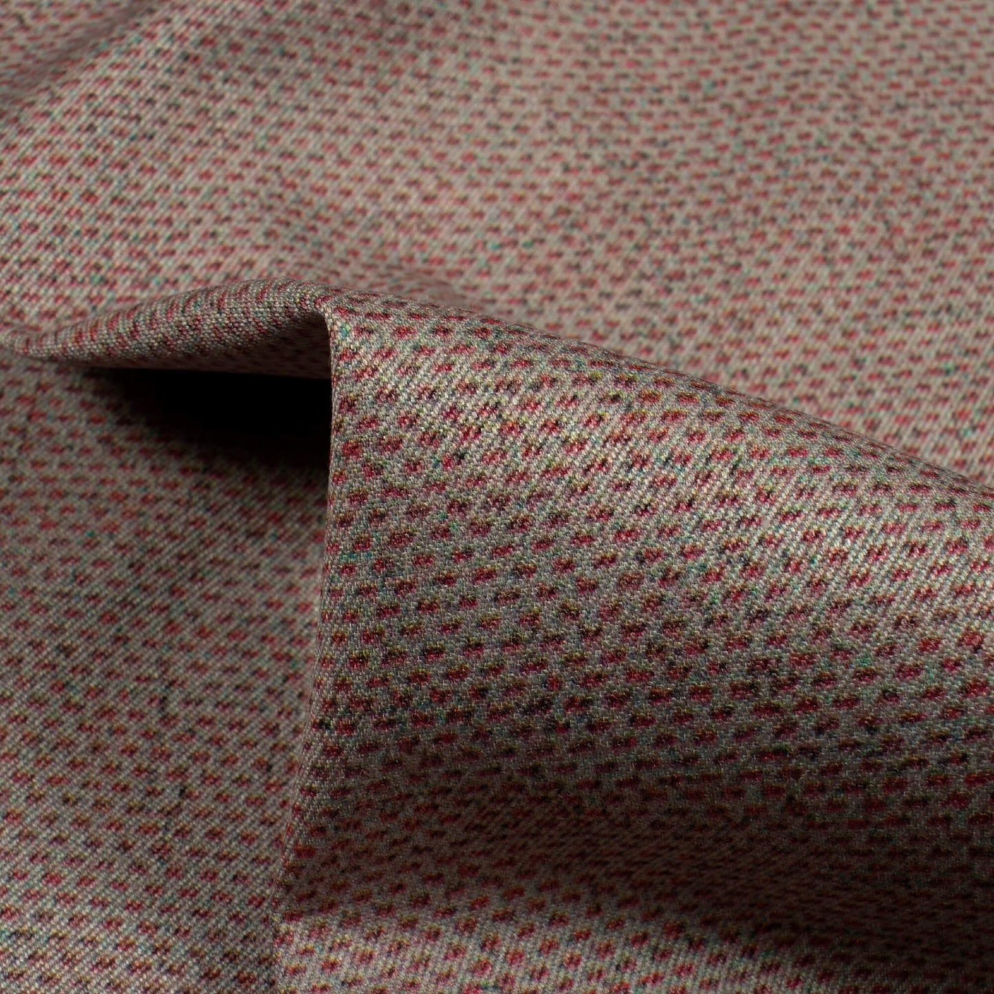 Red Texture Printed Luxury Suiting Fabric
