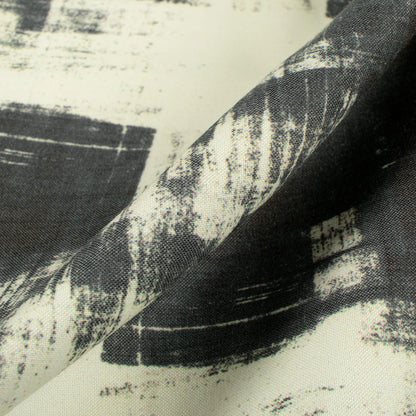 Black Textural Printed Exclusive Shirting Fabric