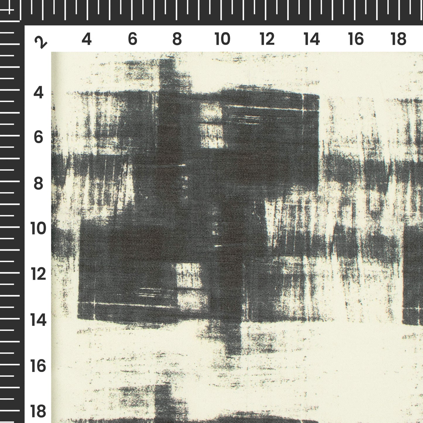 Black Textural Printed Exclusive Shirting Fabric