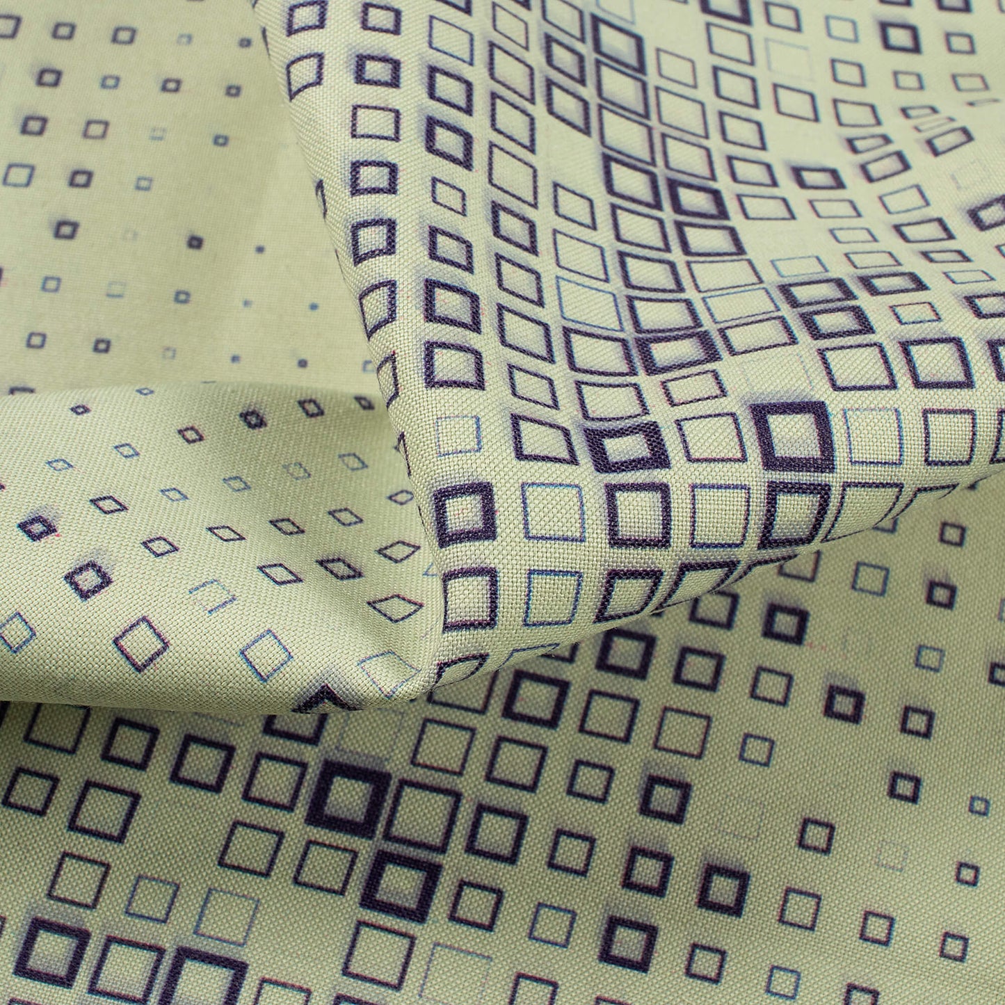 Abstract Square Printed Exclusive Shirting Fabric