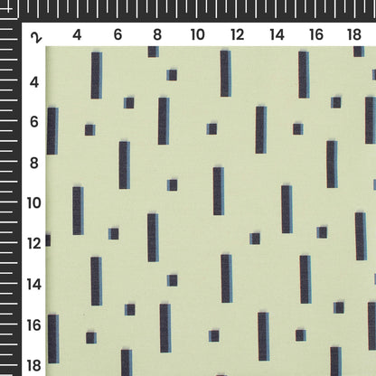 Abstract Lines Printed Exclusive Shirting Fabric