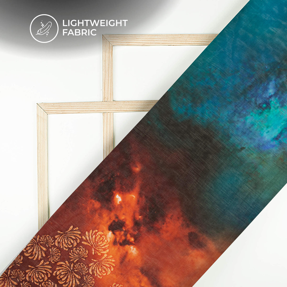 Trendy Tye And Dye Digital Print Poly Chinnon Chiffon Fabric