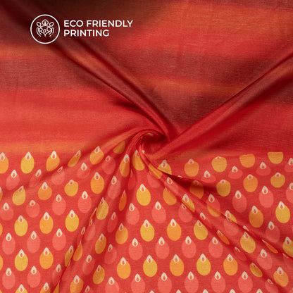 Geometric Digital Print Poly Chinnon Chiffon Fabric