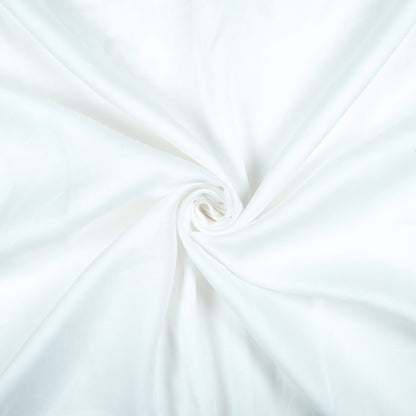 Premium White Plain Dyeable Swiss Linen Fabric (Width 58 Inches)