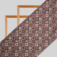 Multicolor Ethnic Digital Print Muslin Fabric - Fabcurate