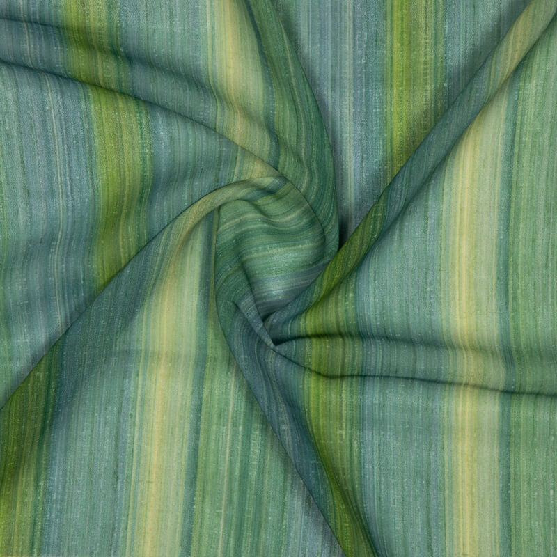 Dark Green Texture Pattern Digital Print American Crepe Fabric - Fabcurate