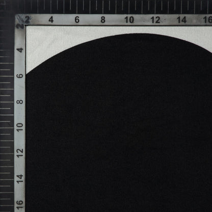 White And Black Polka Dot Digital Print Japan Satin Fabric - Fabcurate