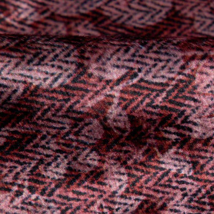 Brandy Floral Pattern Digital Print Velvet Fabric (Width 54 inches) - Fabcurate