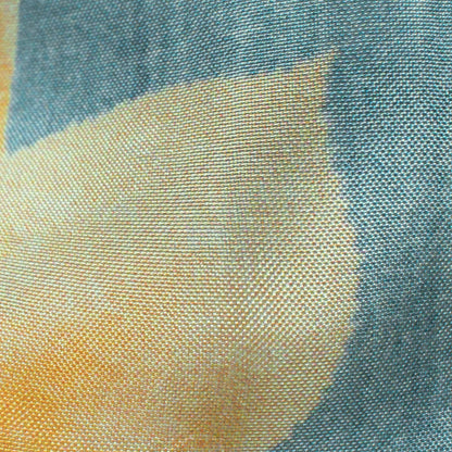 Light Grey And Cream Floral Pattern Digital Print Viscose Uppada Silk Fabric