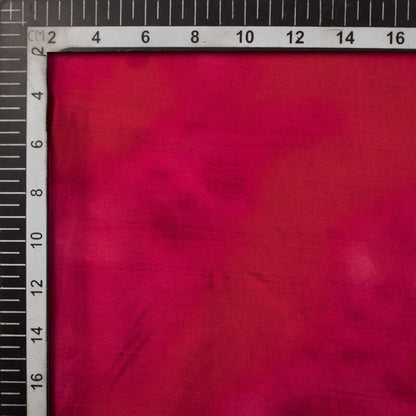 Red Tye And Dye Pattern Digital Print Viscose Uppada Silk Fabric