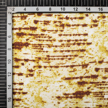 Gold And Brown Tye And Dye Pattern Digital Print Moss Crepe Fabric