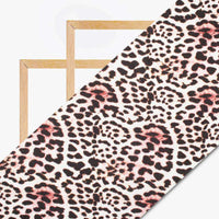 Black And Ghost White Animal Digital Print Georgette Fabric - Fabcurate