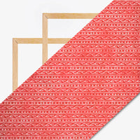 Desire Pink And White Stripes Pattern Digital Print Cotton Cambric Fabric