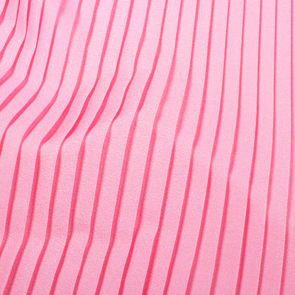 Pink Ombre Pattern Digital Print American Crepe Pleated Fabric